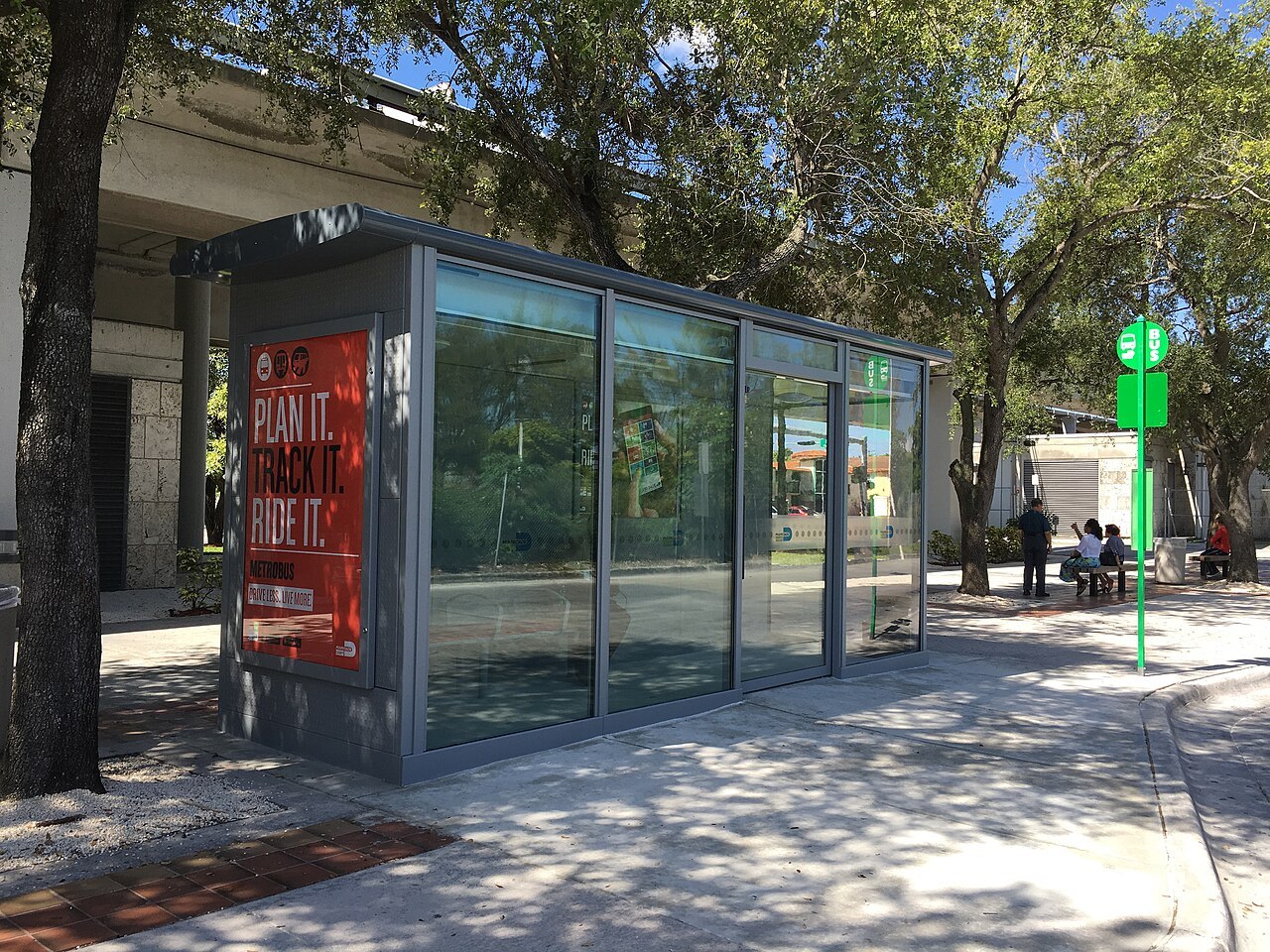 Hialeah station air conditioned bus stop